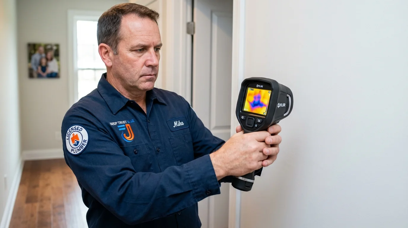 Thermal imaging leak detection by Johns Plumbing LLC in Poplar Grove